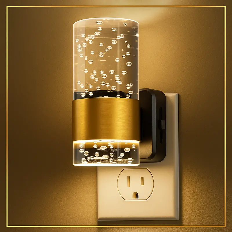Luz Suave Outlet Night Light – Plug-In Wall Socket Lamp With Warm White Glow & Low-Heat Design 1