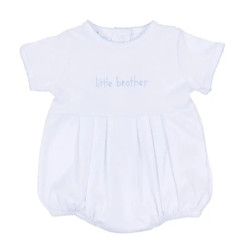 Magnolia Baby Little Brother Short-Sleeve Bubble Top & Bottom Set 1