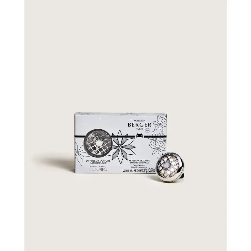 Maison Berger Car Diffuser – Exquisite Sparkle Scent, Compact Vent Clip Design (Code 7862) 1