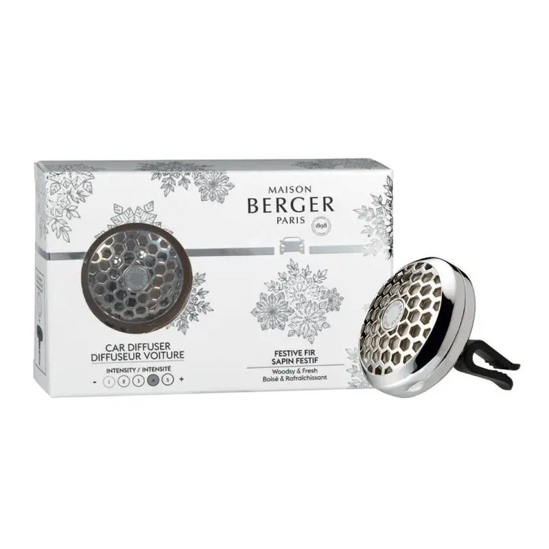 Maison Berger Festive Fir Car Air Freshener – Odor-Neutralizing Diffuser 1