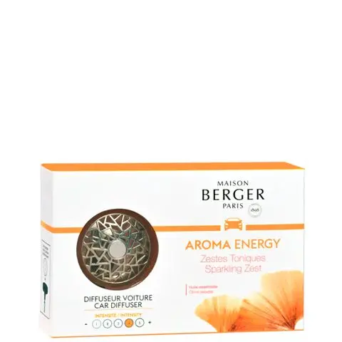 Maison Berger Sparkling Zest Car Diffuser – Odor-Neutralizing Aroma System 1