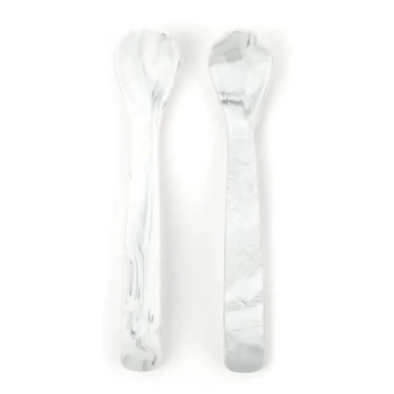 Marble-Finish Spoon Set – Modern Dining Utensils 1