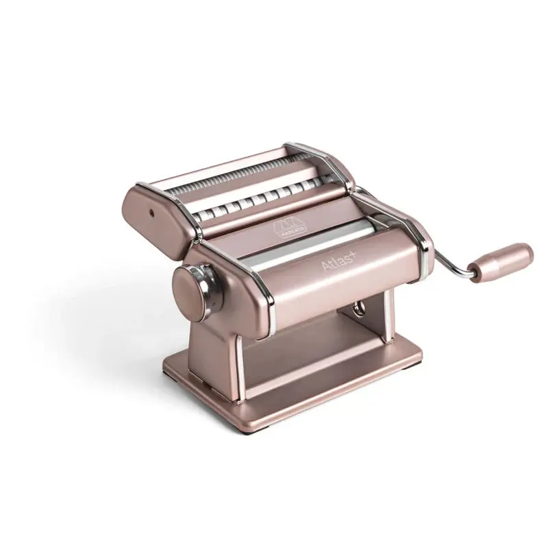 Marcato Atlas+ Powder Pink Pasta Roller – 6" (150Mm), Handcrafted In Italy For Lasagna, Fettuccine & Spaghetti 1