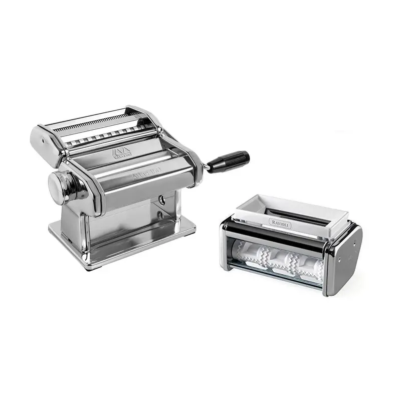 Marcato Atlas Wellness 6-Inch Pasta Maker With Ravioli Attachment 1
