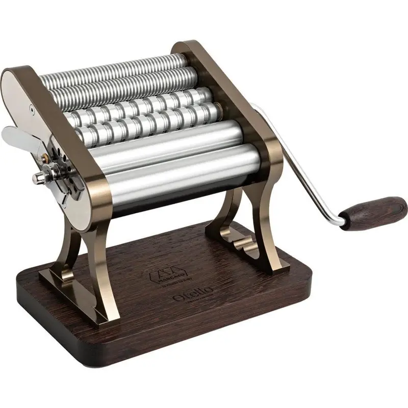 Marcato Otello Pasta Maker – 6" (150Mm) With Dark Wood Base (Ot-Chs-Her) 1