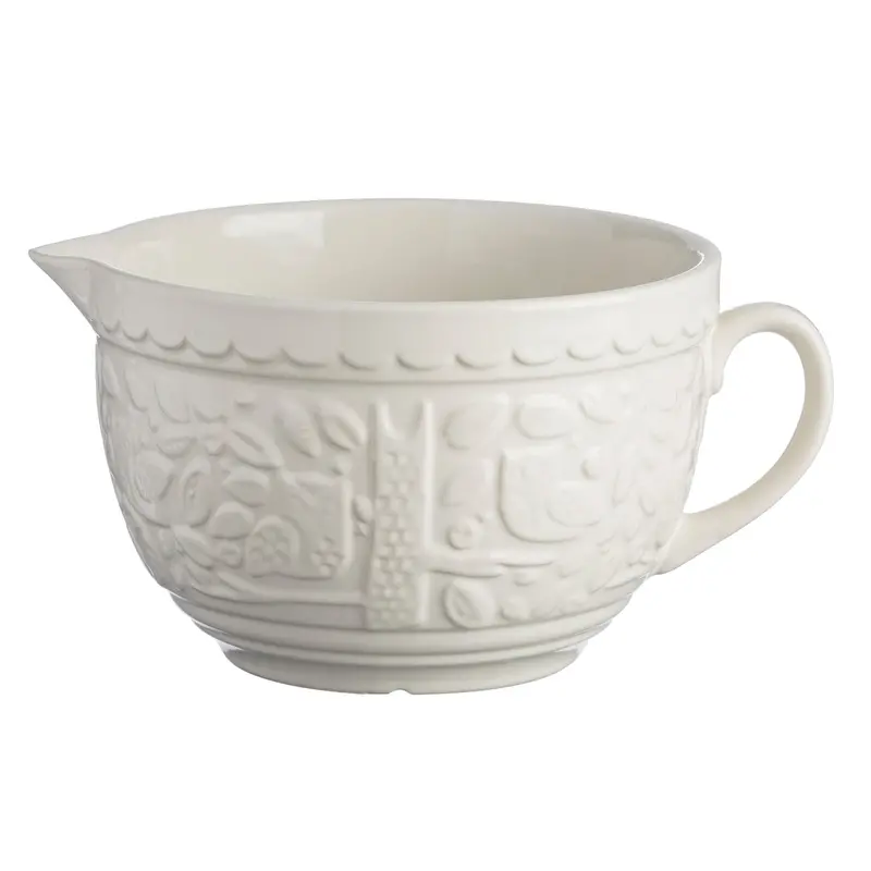 Mason Cash Forest-Themed Batter Mixing Bowl – Handcrafted Stoneware With Rustic Glaze 1
