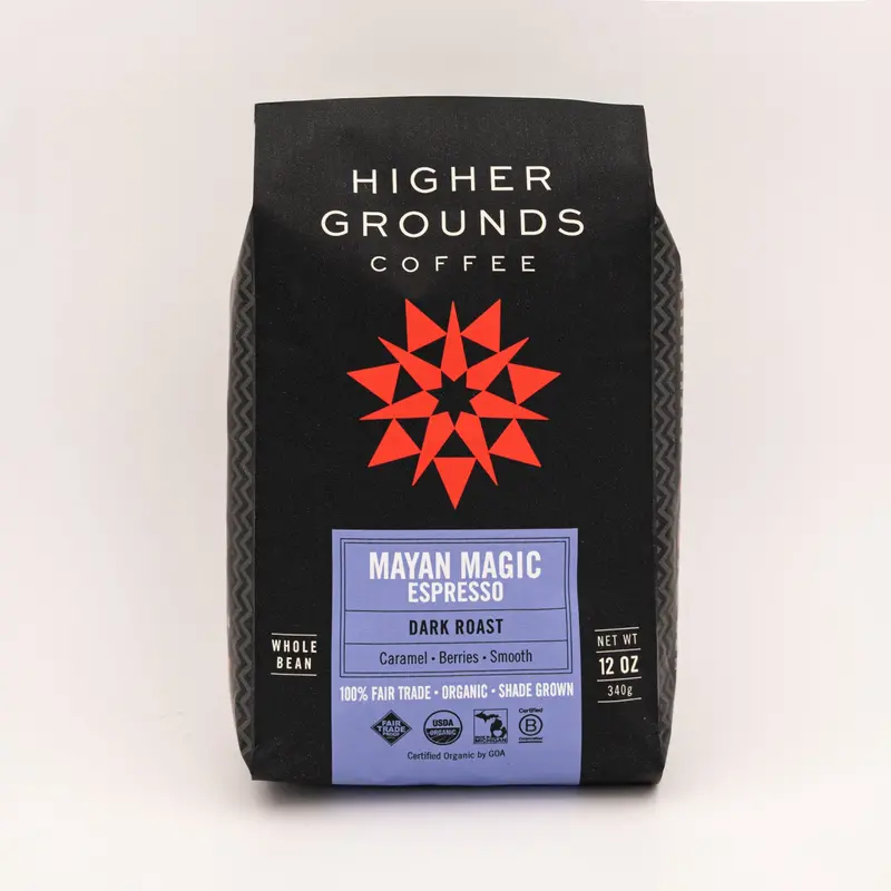 Mayan Magic Espresso Roast By Higher Grounds 1