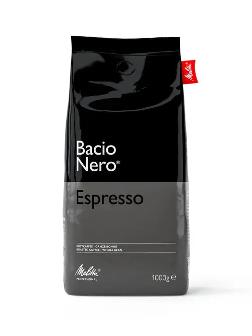 Melitta Bacio Nero Espresso 1Kg – Bold, Dark Roast Italian Espresso 1