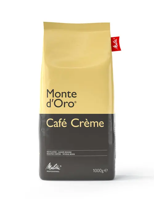 Melitta Monte D'Oro Mild Whole Beans 1Kg – Gentle, Low-Acidity Espresso Blend 1