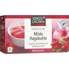 Mild Rose Hip Fruit Tea – 20 Gentle, Vitamin-C-Rich Tea Bags 1