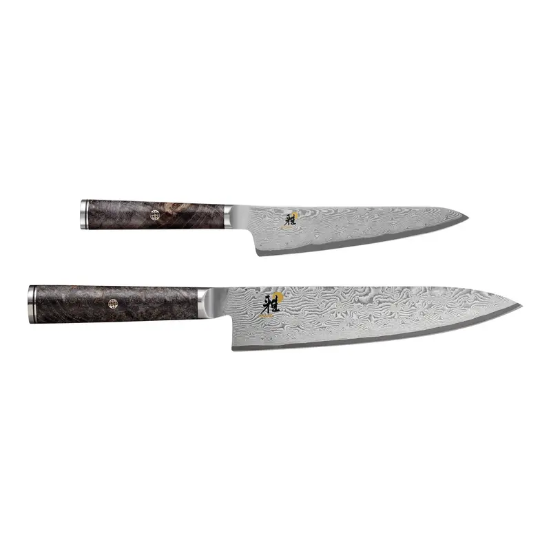 Miyabi 5000Mcd67 Chef’S Knife Set – 8" & 6" Black Maple Handles, Japanese-Made 1