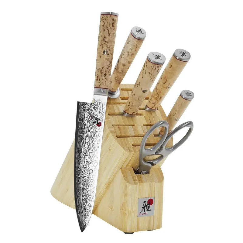 Miyabi Birchwood 5000Mcd 7-Piece Japanese Chef’S Knife Block Set (Model 1020080) 1
