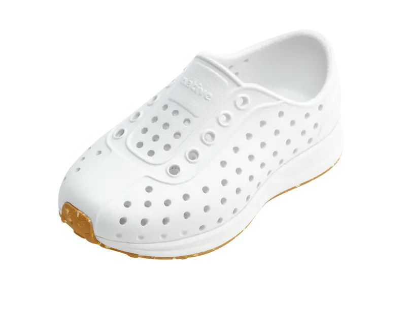 Native Robbie Kids Sandals – Shell White & Mash Speckle 1