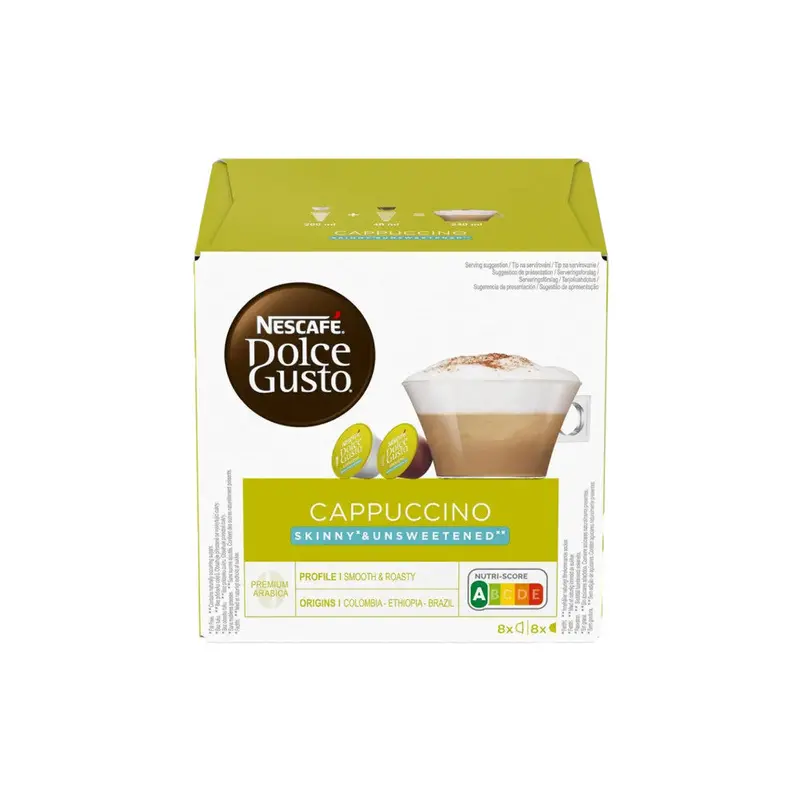 Nescafé Dolce Gusto Skinny Unsweetened Cappuccino Capsules – 16 Count 1