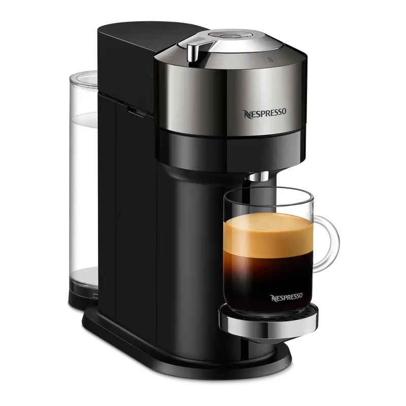 Nespresso Vertuo Next Deluxe Dark Chrome Coffee & Espresso Machine 1