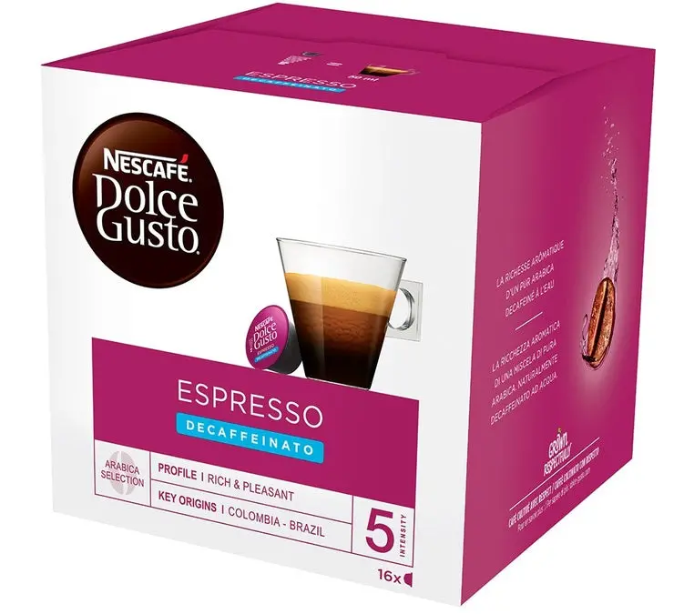 Nestlé Dolce Gusto Decaffeinato Espresso Dek Blue – 16-Pack 1