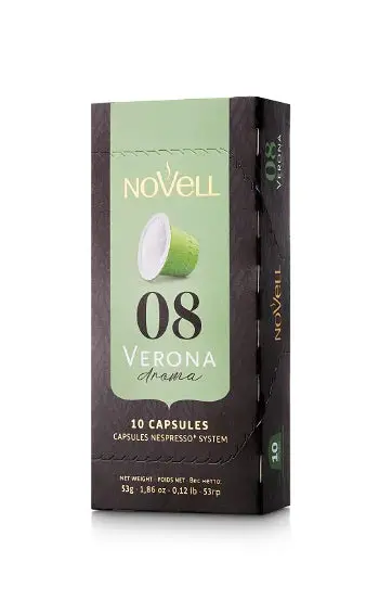 Novell Nespresso-Compatible Capsules – Verona Arabica Mild Espresso, 10-Pack 1
