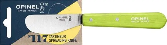 Opinel No. 117 Butter Knife – Green Apple Design, Stainless Steel & Beech 1