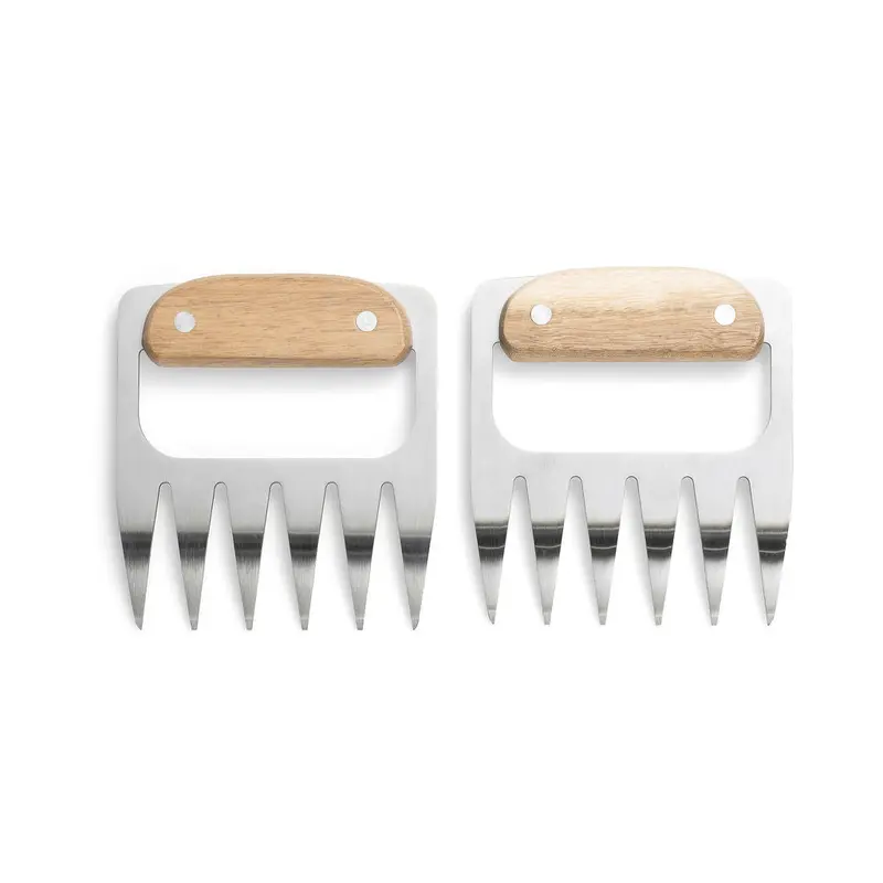 Outset Heavy-Duty Meat Shredder Tools – Dual-Prong Stainless Steel 1