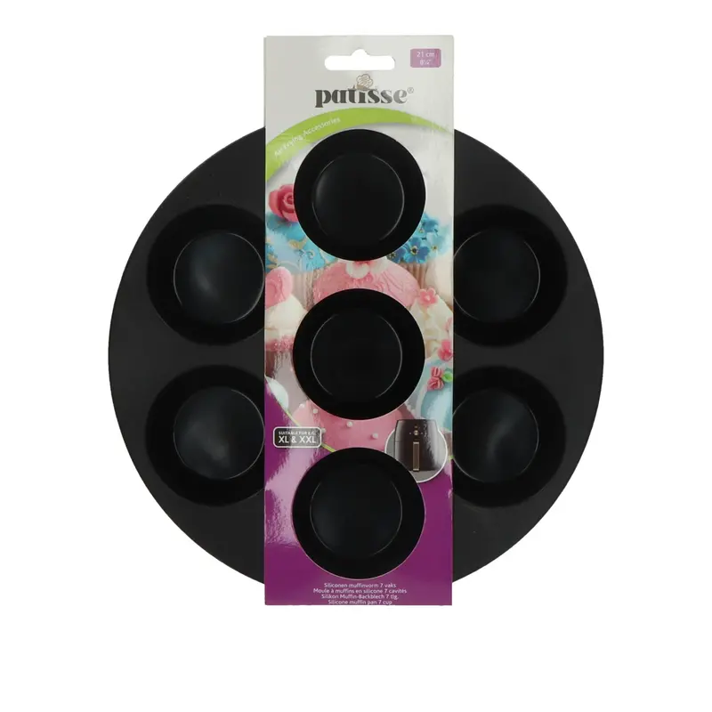 Patisse Silicone 7-Cavity Muffin Pan – 21 Cm Diameter 1