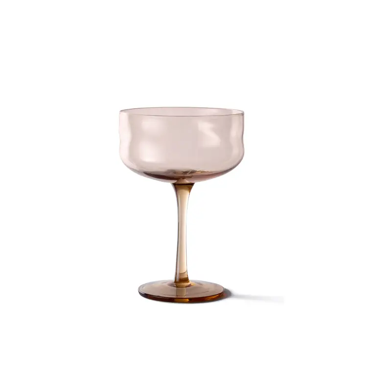 Paveau Swirl Coupe Glass In Glow Finish 1