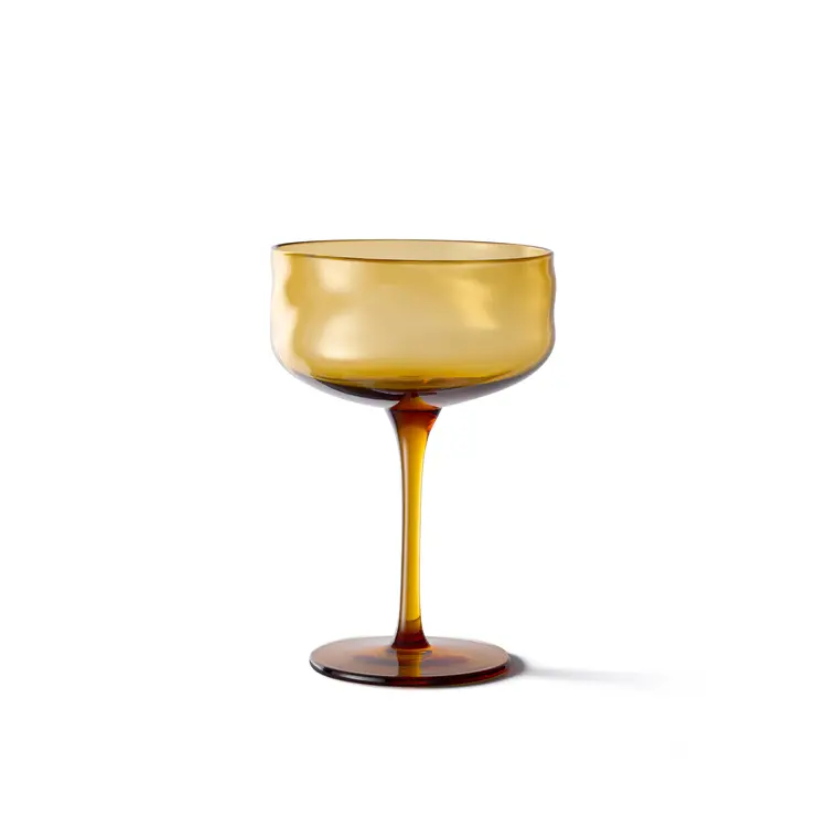 Paveau Swirl Coupe Glasses Set In Dune Finish 1