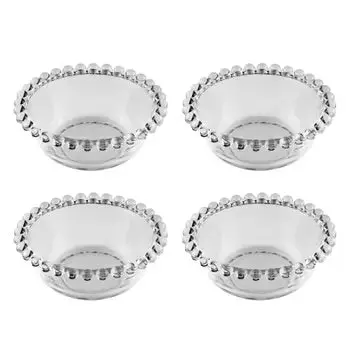 Pearl Lead Crystal Bowls – 4-Piece Elegant Serving Set 1