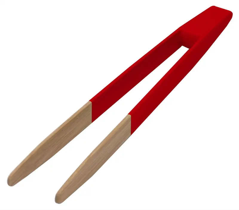 Pebbly Simple Non-Magnetic Toast Tongs – Carded Version 1