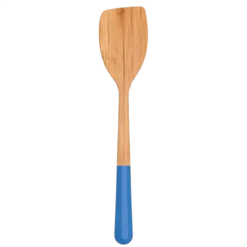 Pebbly Wooden Cooking Spatula – Blue 1