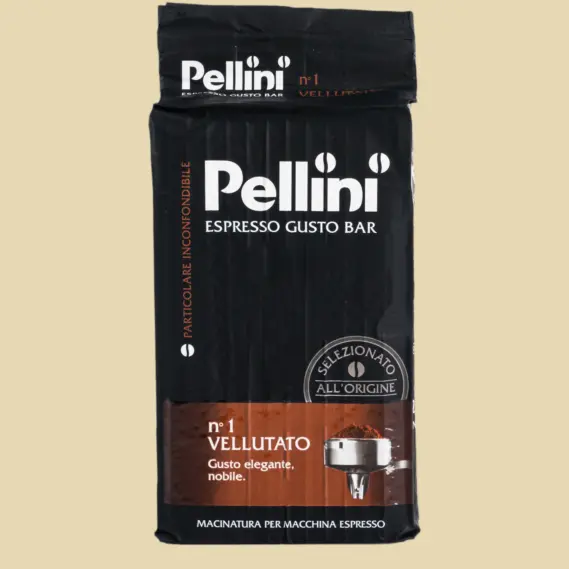 Pellini Espresso Gusto Bar N.1 Vellutato – Smooth Medium-Roast Ground (250G) 1