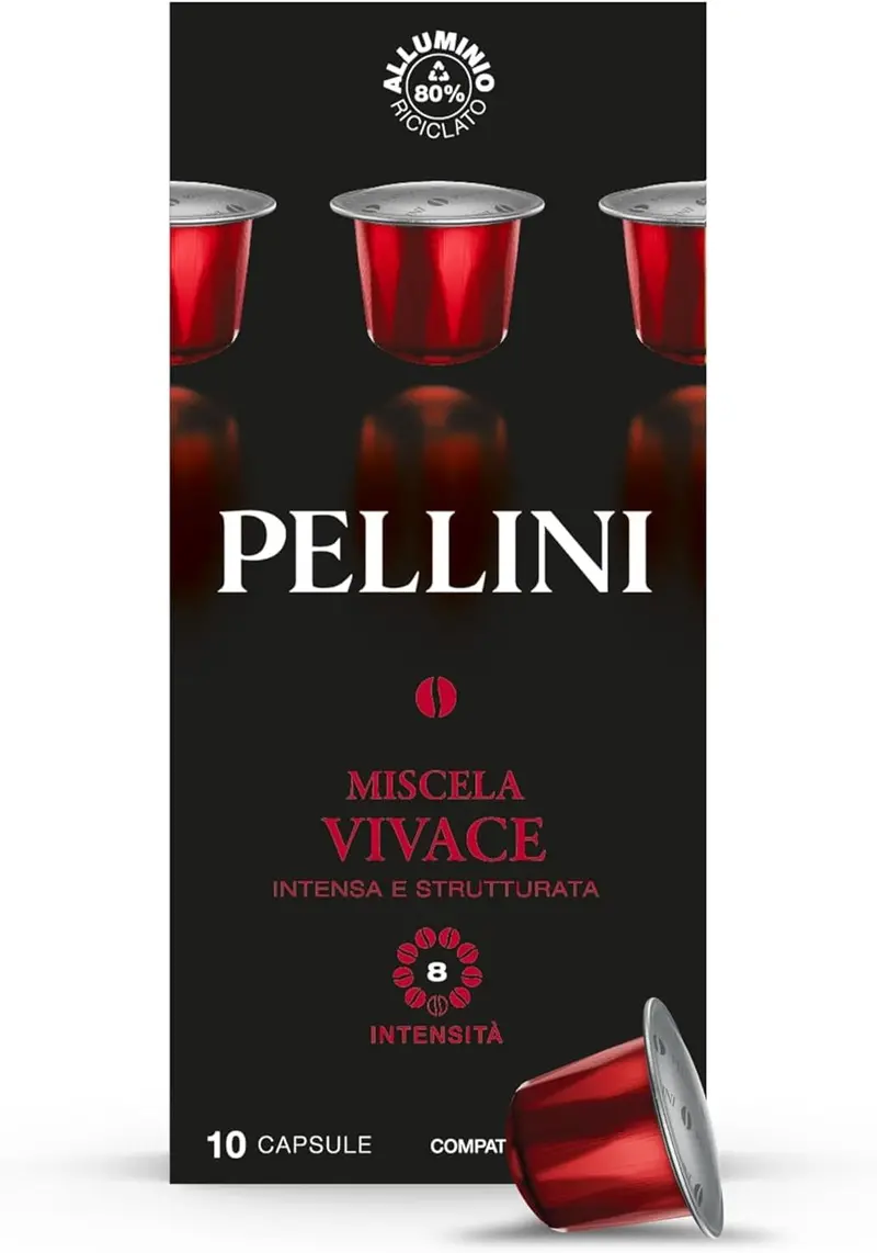 Pellini Vivace Aluminum Coffee Capsules – 10-Pack 1