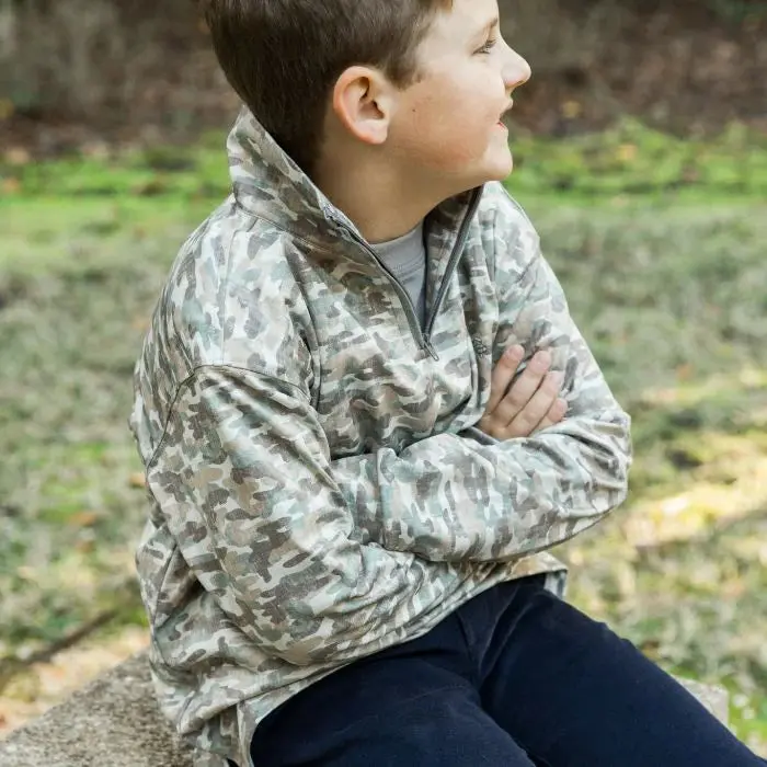 Performance Half-Zip Camo Athletic Top 1