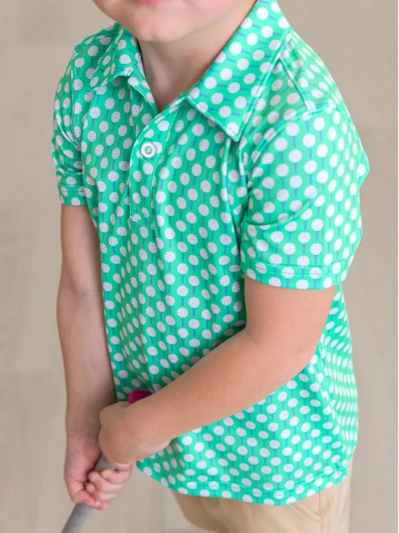 Performance Knit Polo Shirt For Kids 1