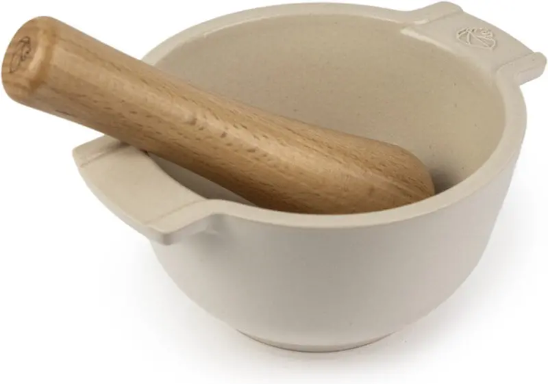 Peugeot Appolia Ceramic Mortar & Pestle — 14 Cm Slate Gray Finish 1