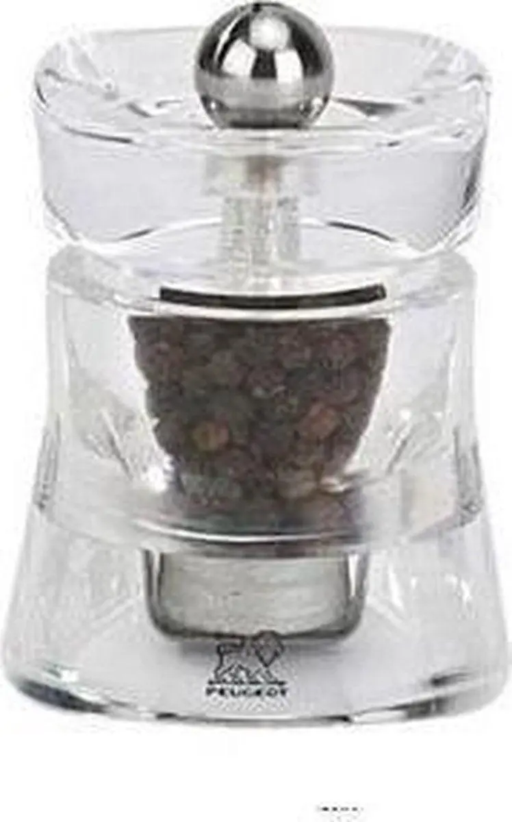 Peugeot Baltic Mini Pepper Grinder – 8 Cm Clear Acrylic Body 1