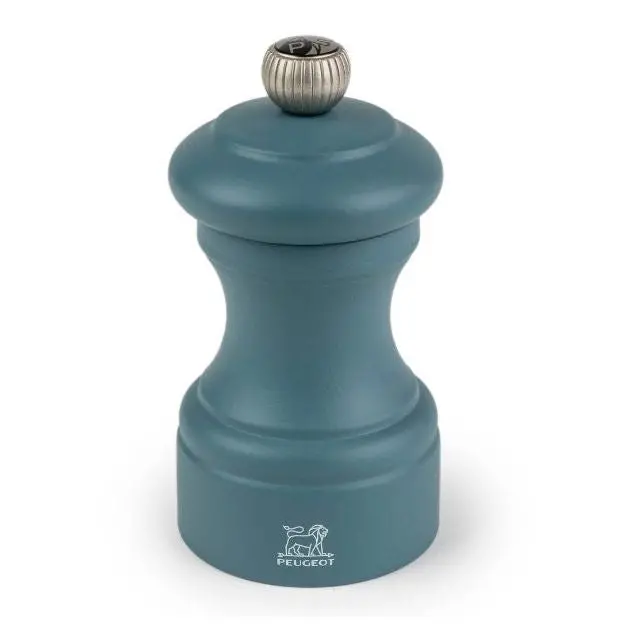 Peugeot Bistro Pepper Grinder In Sky Blue – 10 Cm Compact Beechwood Design 1