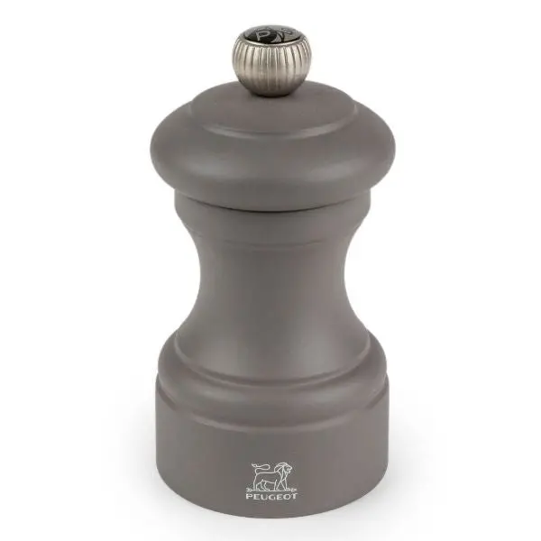 Peugeot Bistro Pepper Mill In Stone Grey – 10 Cm Solid Wood With Precision Mechanism 1
