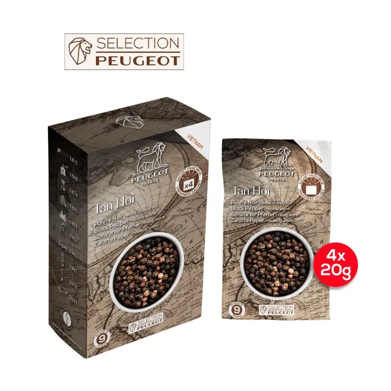 Peugeot Tan Hoi Whole Black Peppercorns (80G) 1