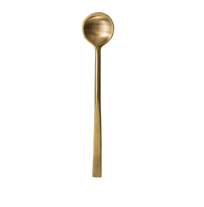 Polished Brass Gold Serving Spoon 1