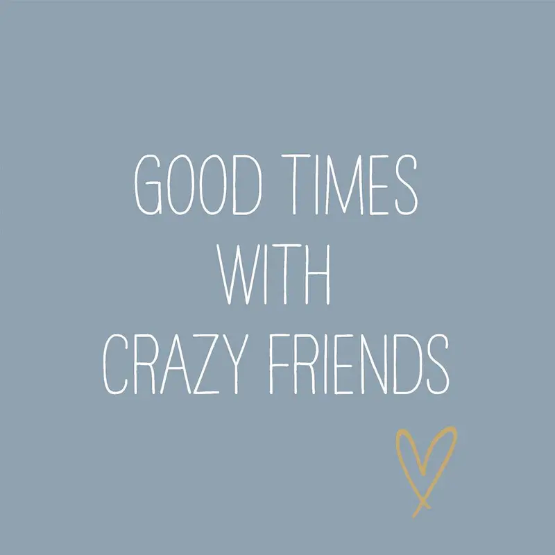 Ppd Crazy Friends Navy Blue Napkin – 33 Cm X 33 Cm 1