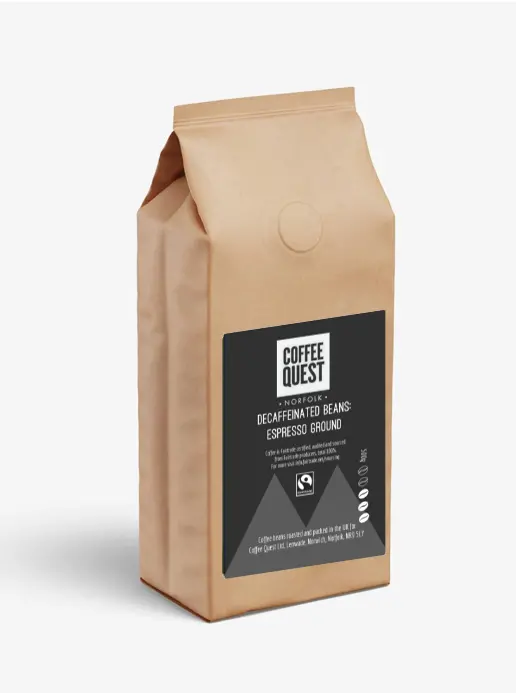 Pre-Ground Decaffeinated Espresso Coffee 1
