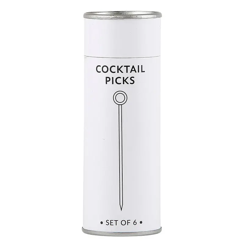 Premium Stainless Steel Cocktail Picks – Set Of 6 1