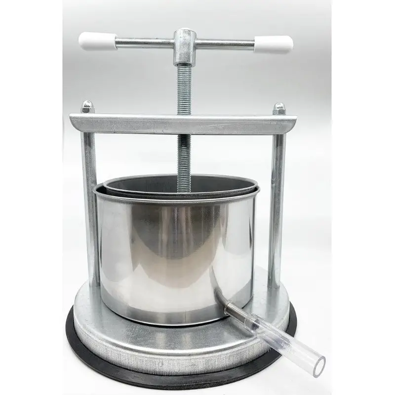 Professional Galvanized Fruit & Vegetable Press (8", 5L) – Torchietto Style, Lightly Used, Italian-Made 1