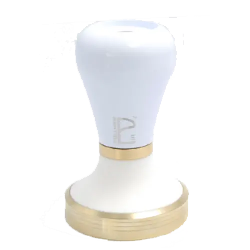 Pullman 58Mm White-On-Bronze Tamper – Precision Weighted 1