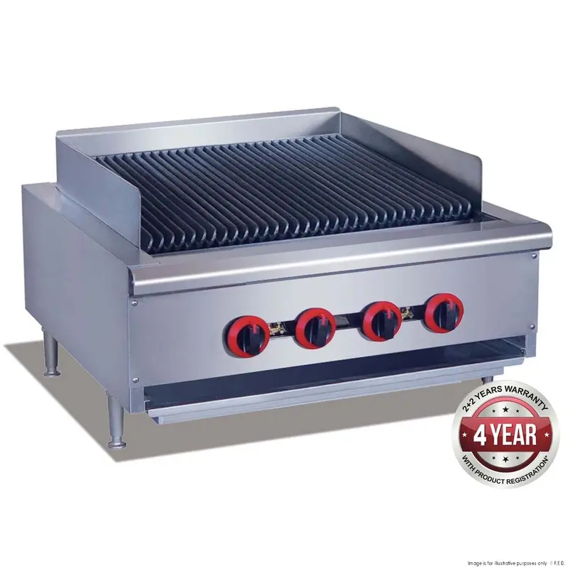 Qr-24Elpg Lpg 4-Burner Char Grill Top For Outdoor Kitchens 1