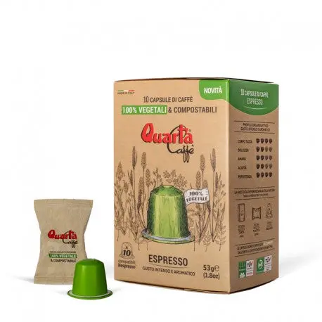 Quarta Caffè Compostable Vegetable Capsules – 10-Pack 1