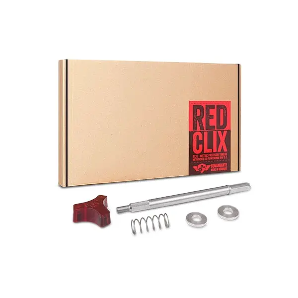 Red Clix Axle Upgrade Kit – For Comandante Grinder Stability & Smoothness 1