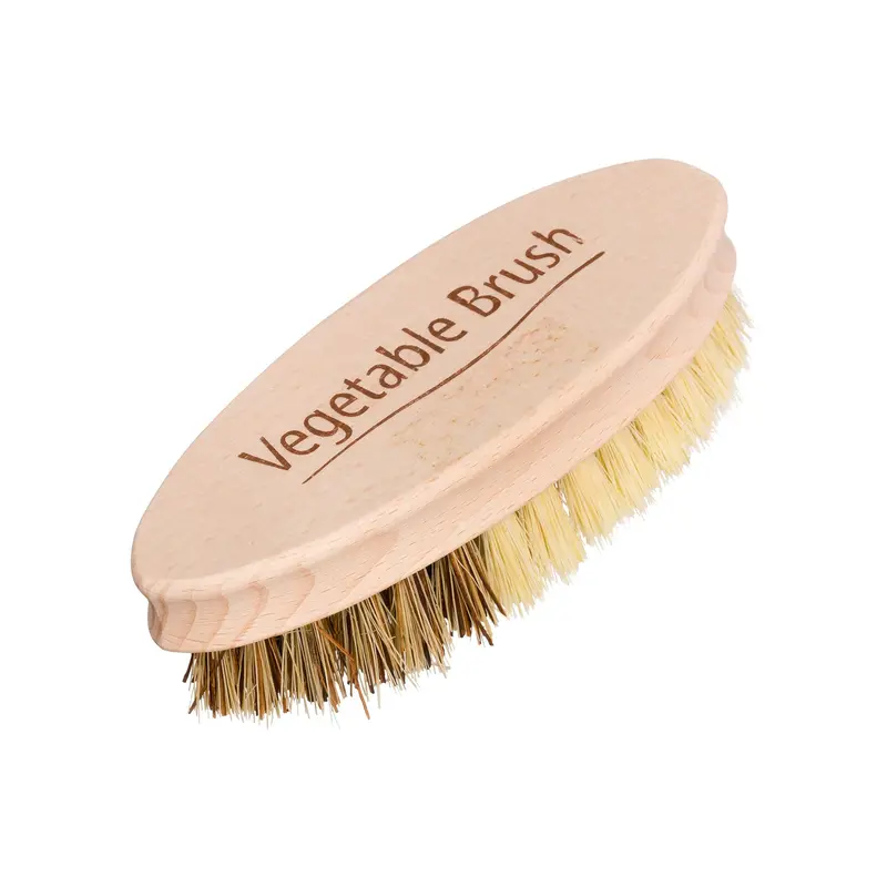 Redecker Natural Bristle Produce Brush For Fresh Vegetables 1