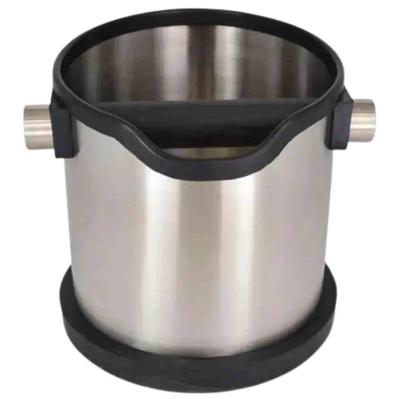 Rhino Deluxe Stainless Steel Knock Box With Lid 1