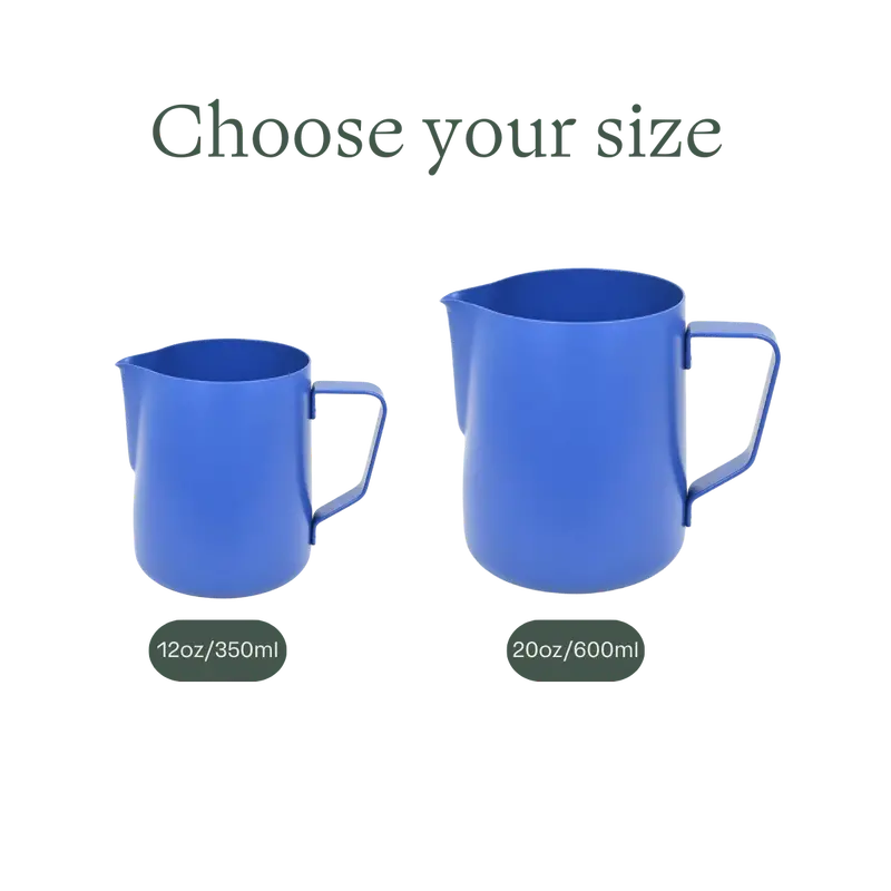 Rhino Stealth Blue Non-Stick Stainless Steel Milk Pitcher 1